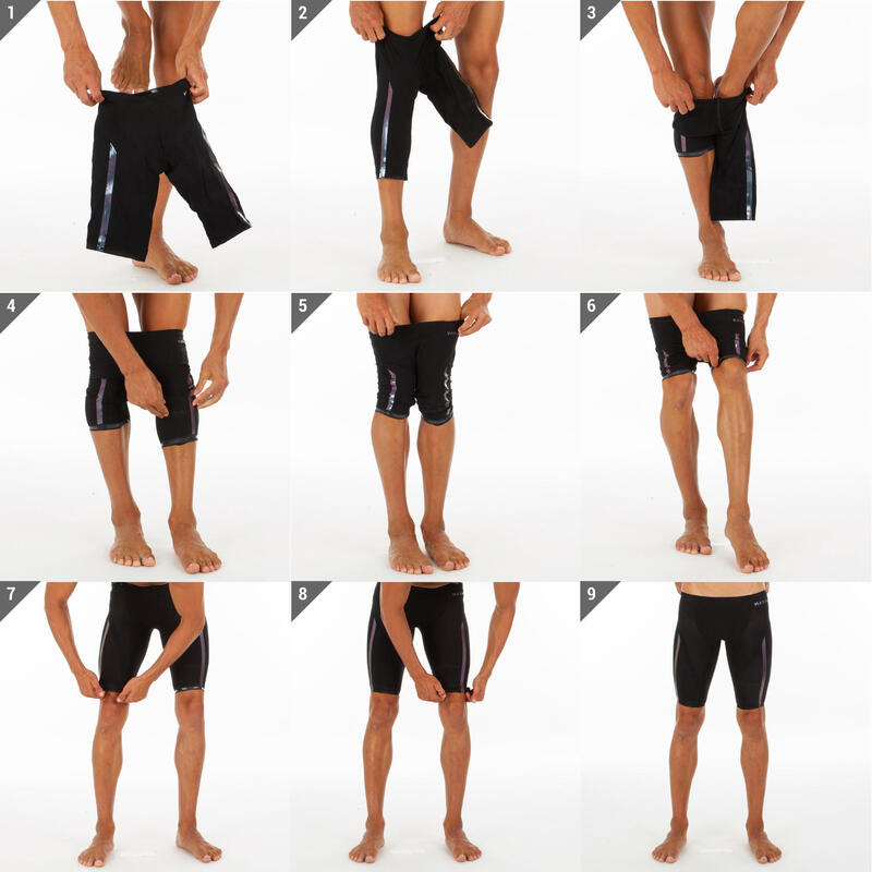 Badehose Jammer FINA Skinvolt 900 Wettkampf Herren schwarz
