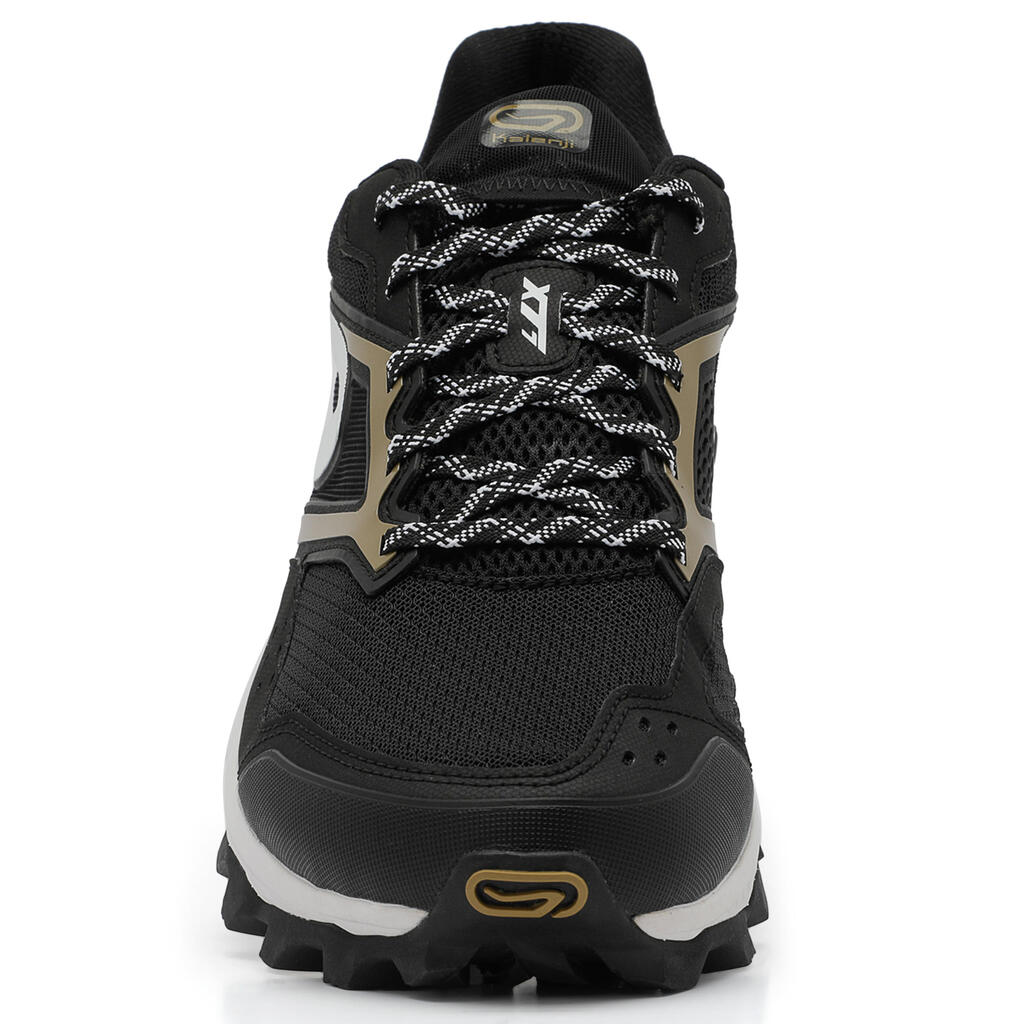 XT7 men's trail running shoes black and bronze