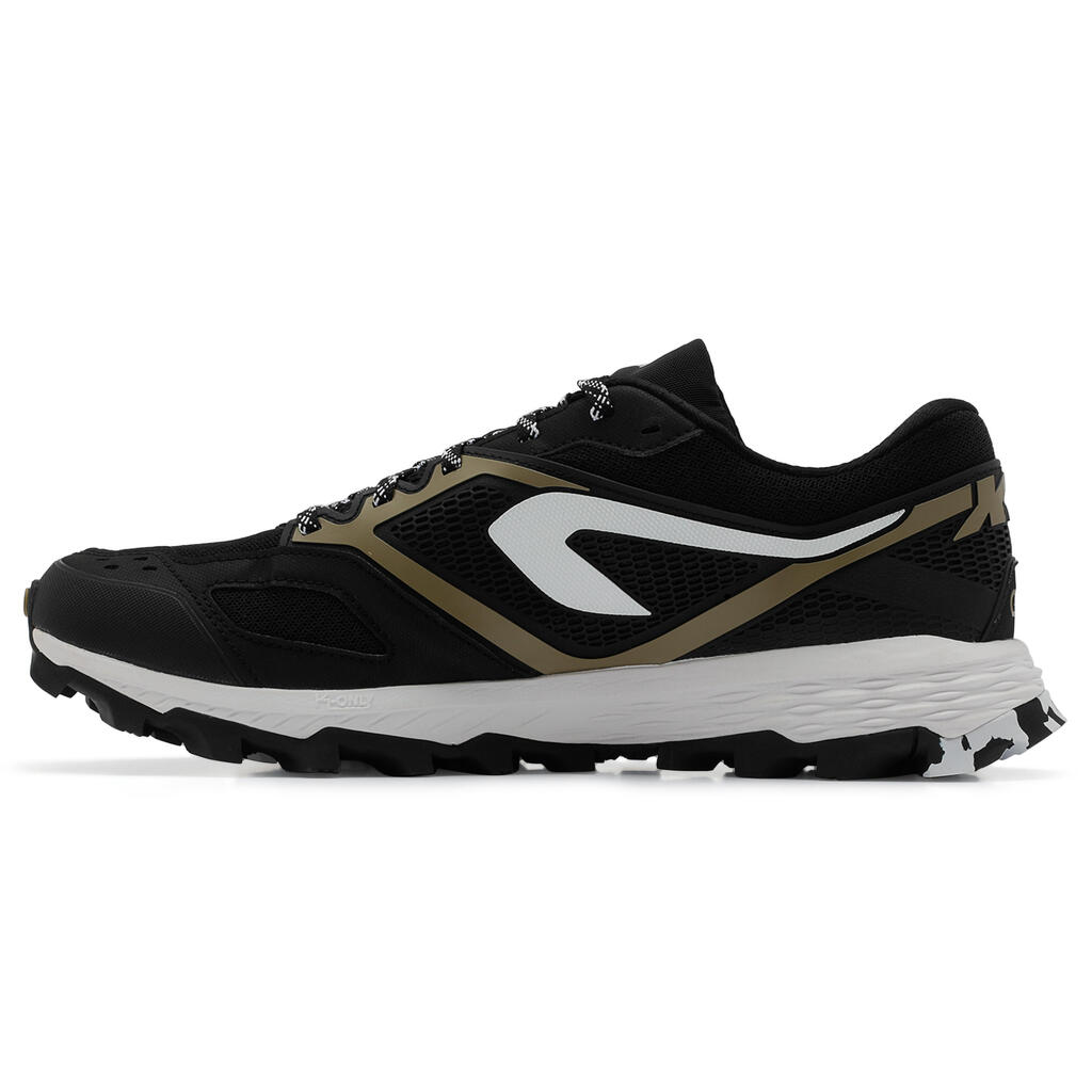 XT7 men's trail running shoes black and bronze