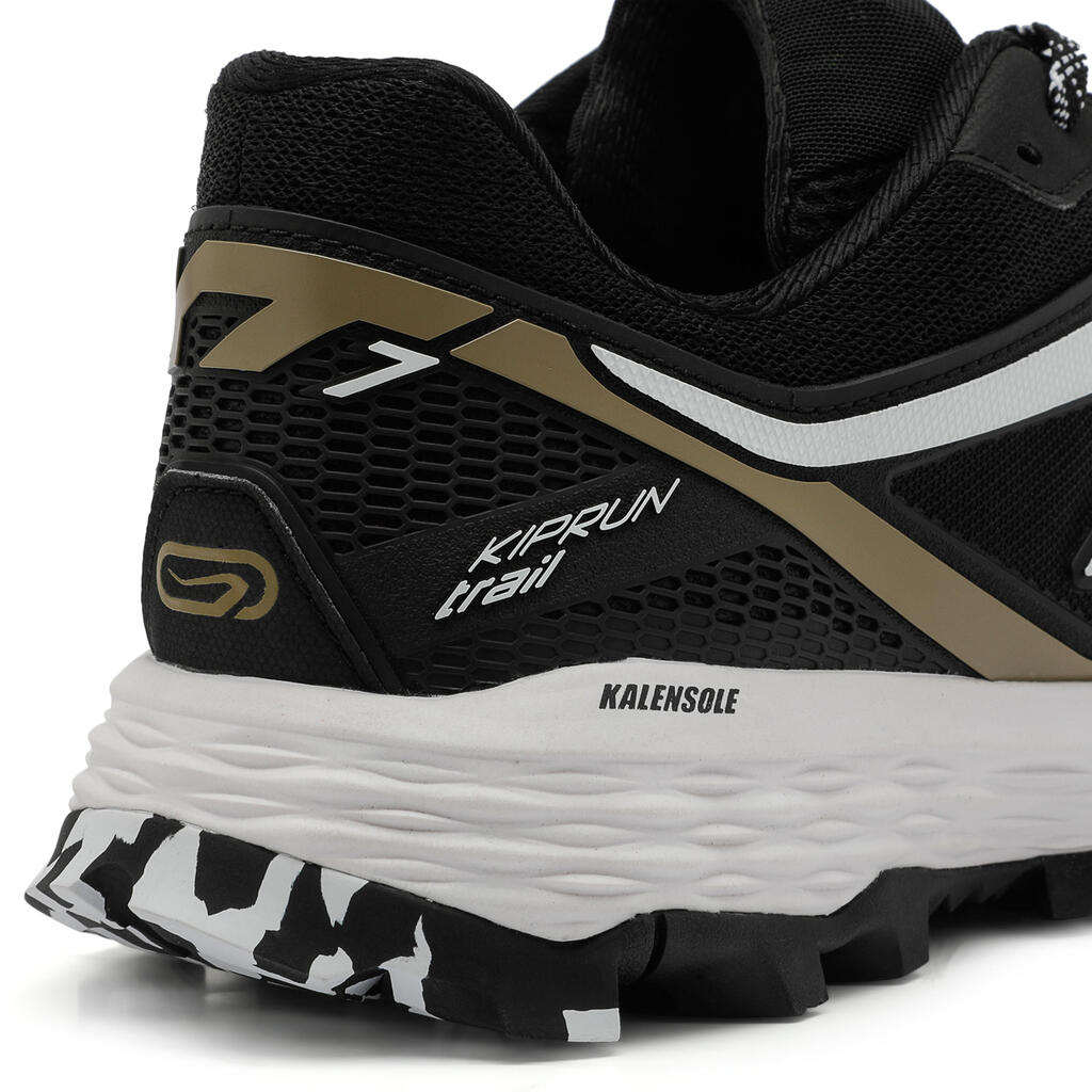 XT7 men's trail running shoes black and bronze