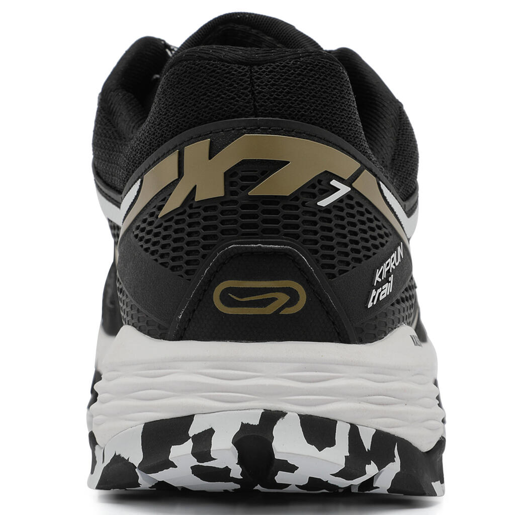 XT7 men's trail running shoes black and bronze