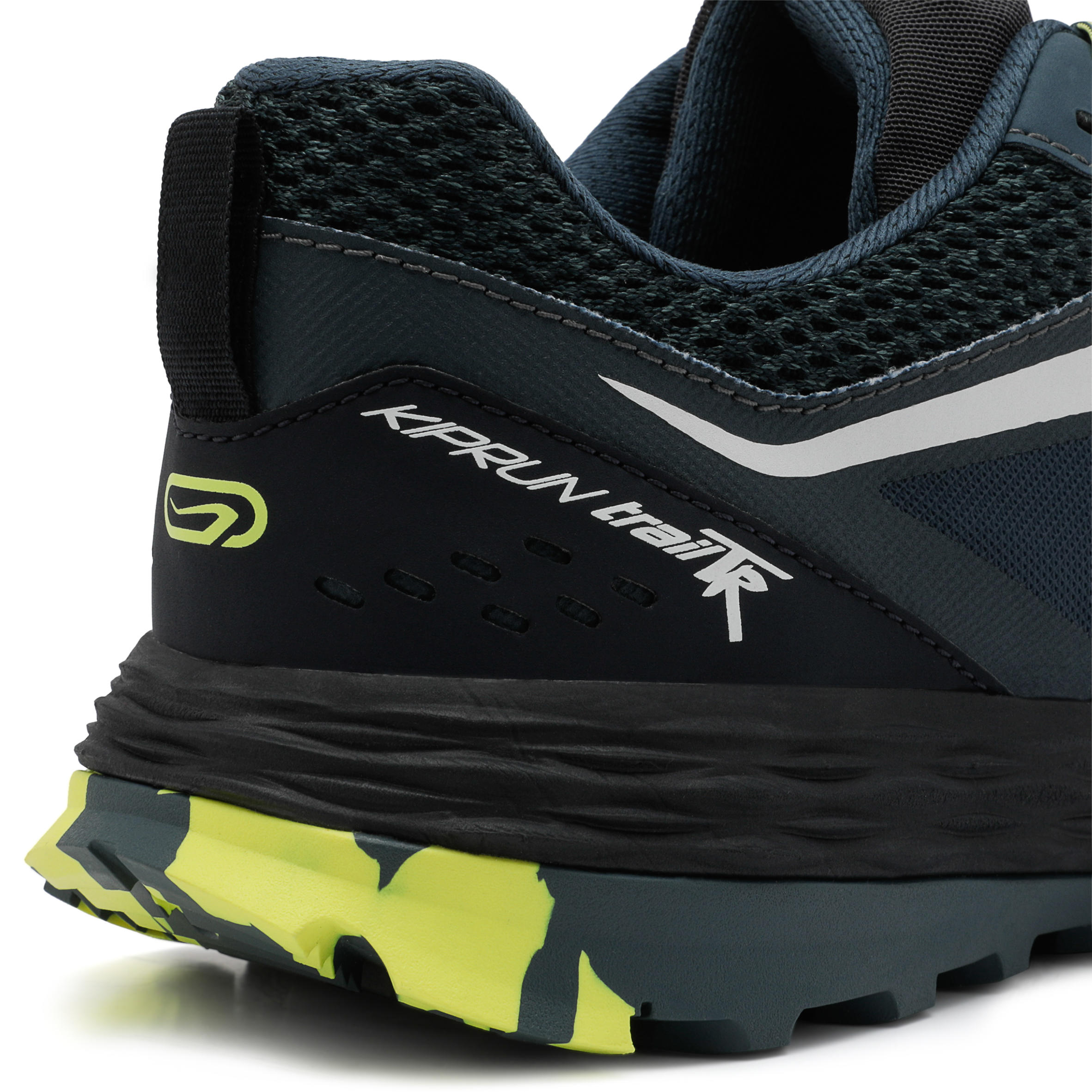 KIPRUN TR MEN'S TRAIL RUNNING SHOES - DARK BLUE/YELLOW 16/22