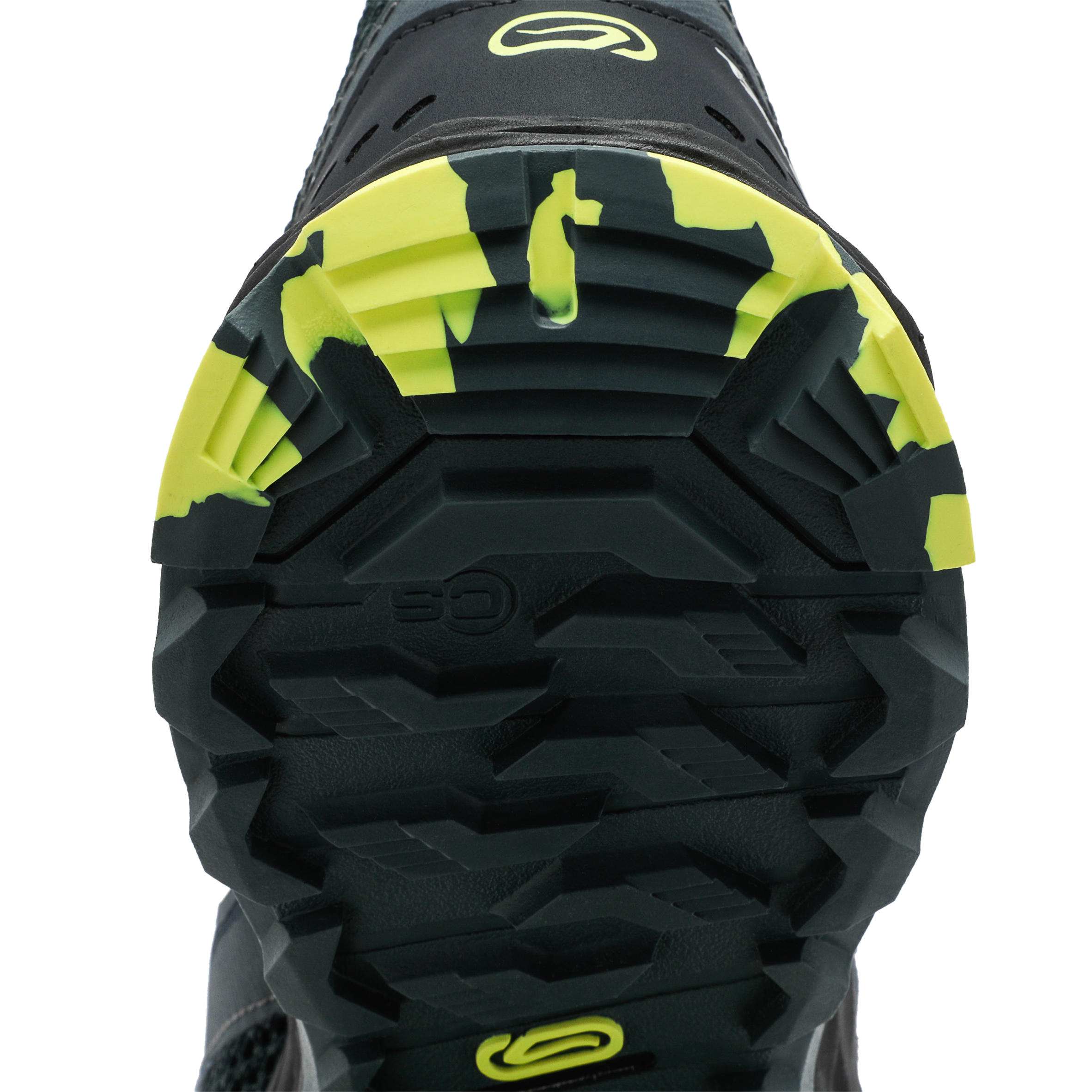 KIPRUN TR MEN'S TRAIL RUNNING SHOES - DARK BLUE/YELLOW 12/22