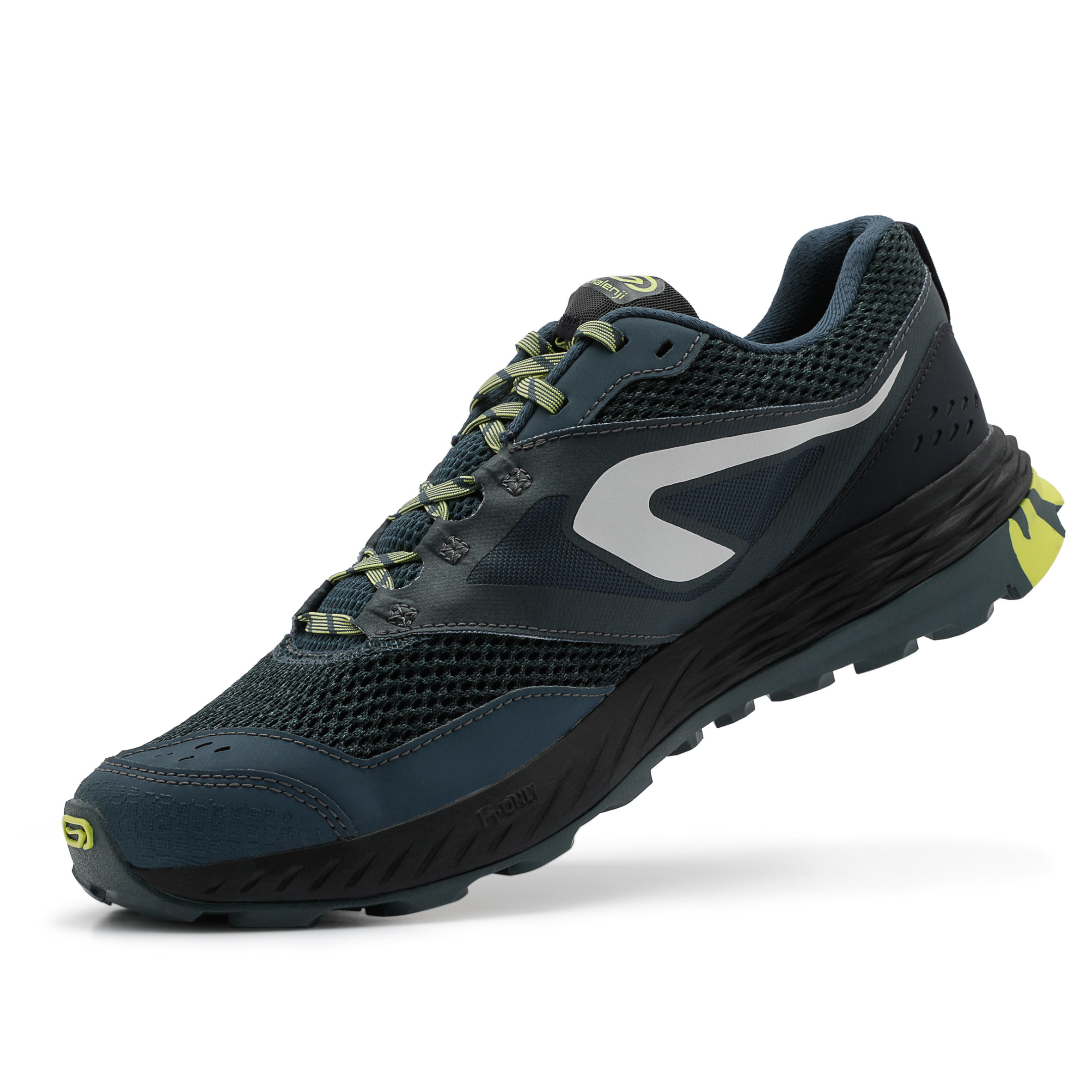 KIPRUN TR MEN'S TRAIL RUNNING SHOES - DARK BLUE/YELLOW 5/22