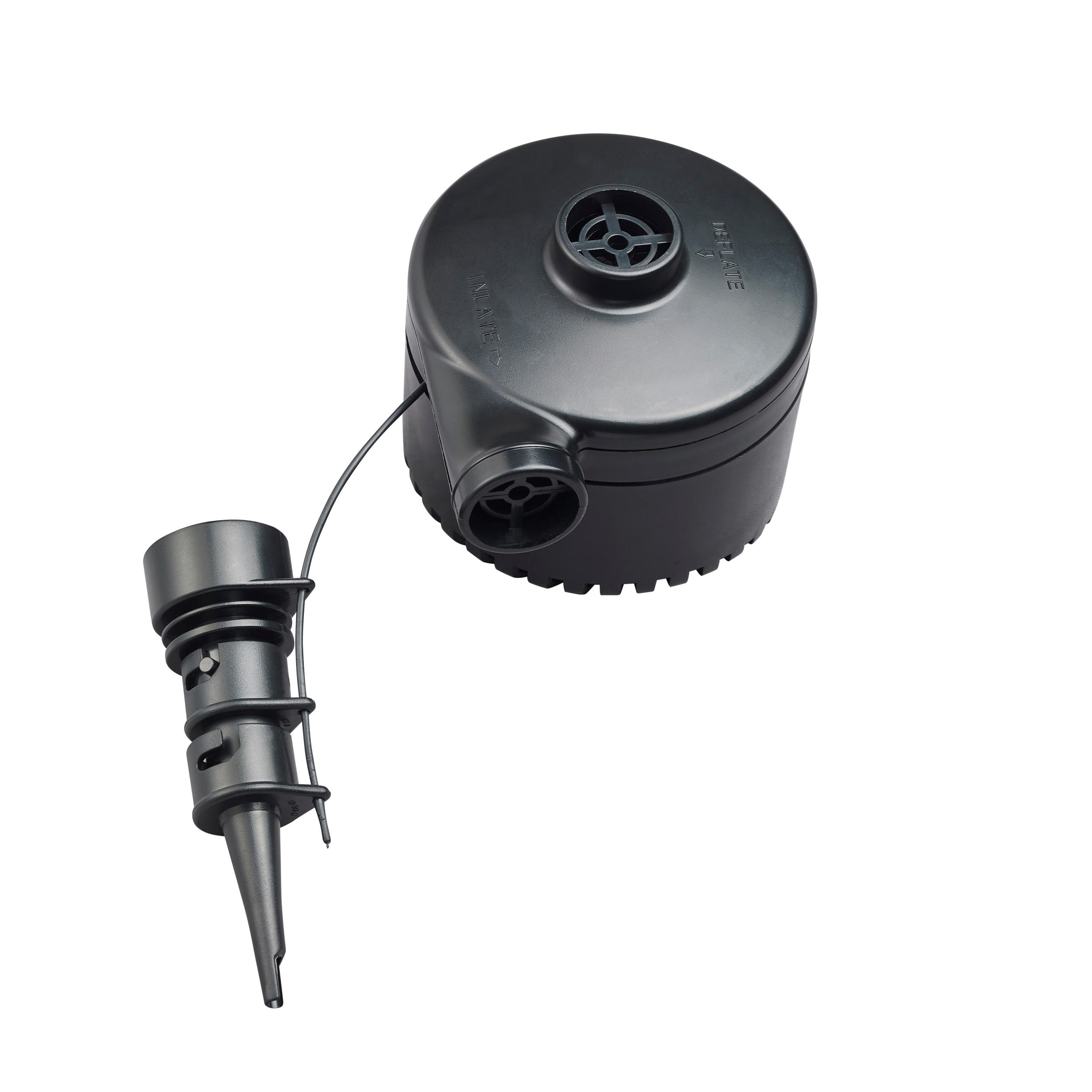 Nature Hiking Compact Electrical Pump For Camping Quechua Black