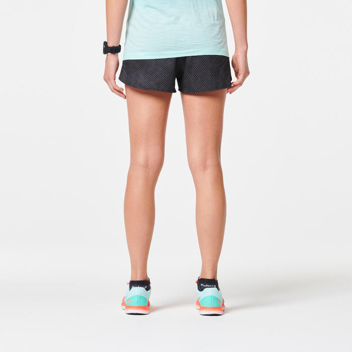 KIPRUN LIGHT WOMEN'S RUNNING SHORTS BLACK Decathlon