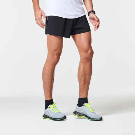 KIPRUN LIGHT + MEN'S RUNNING SHORTS - BLACK