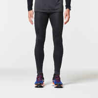 KIPRUN DRY MEN'S BREATHABLE RUNNING TIGHTS - BLACK