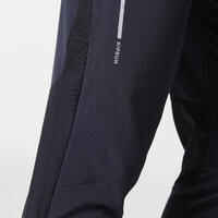 MEN'S FITTED RUNNING TROUSERS LIGHT BLACK