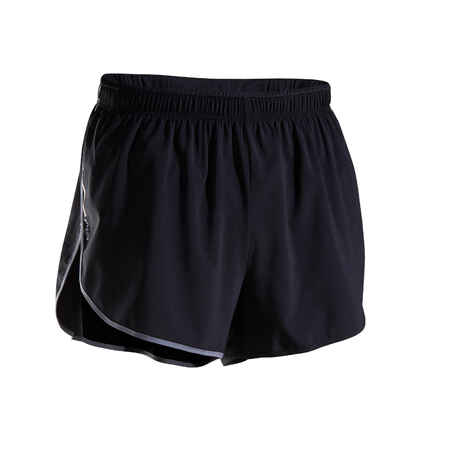 Short de Atletismo Kiprun Split Negro Gris 