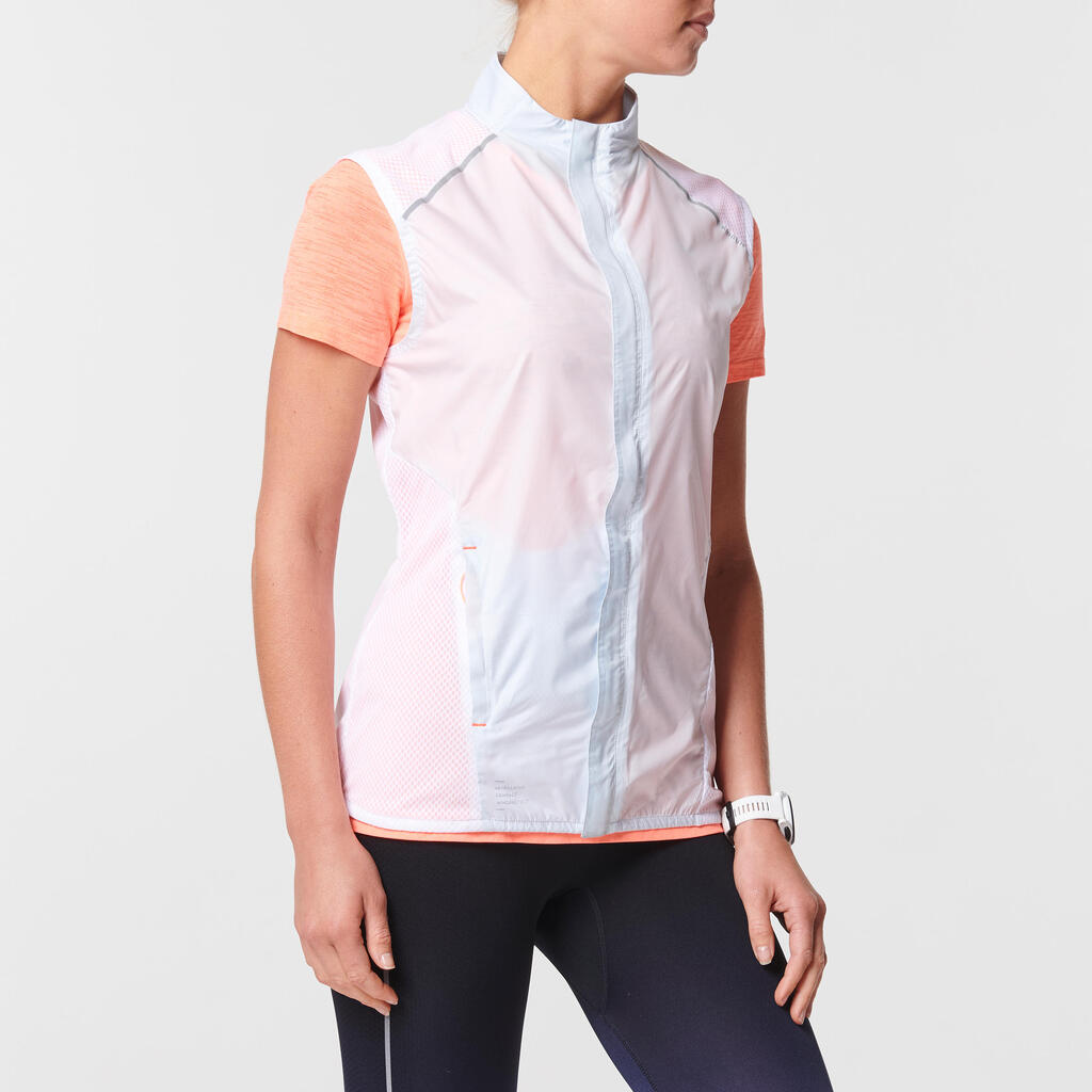 Kiprun Light Women's Running Sleeveless Jacket - Pink