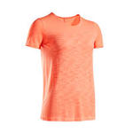 Kiprun Ademend hardloopshirt voor dames Kiprun Care koraalrood