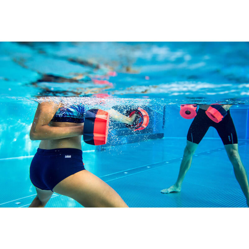 Činky na aqua fitness a aqua kruhový trénink R360 modro-oranžové