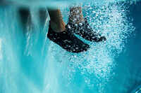 Escarpines piscina aquagym Adulto negro