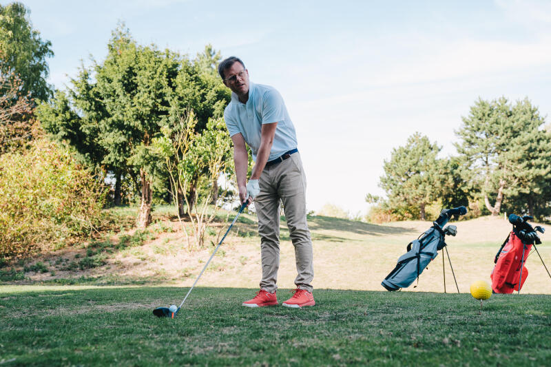 Kij golfowy driver Inesis 500 rozmiar 1 średni swing dla leworęcznych