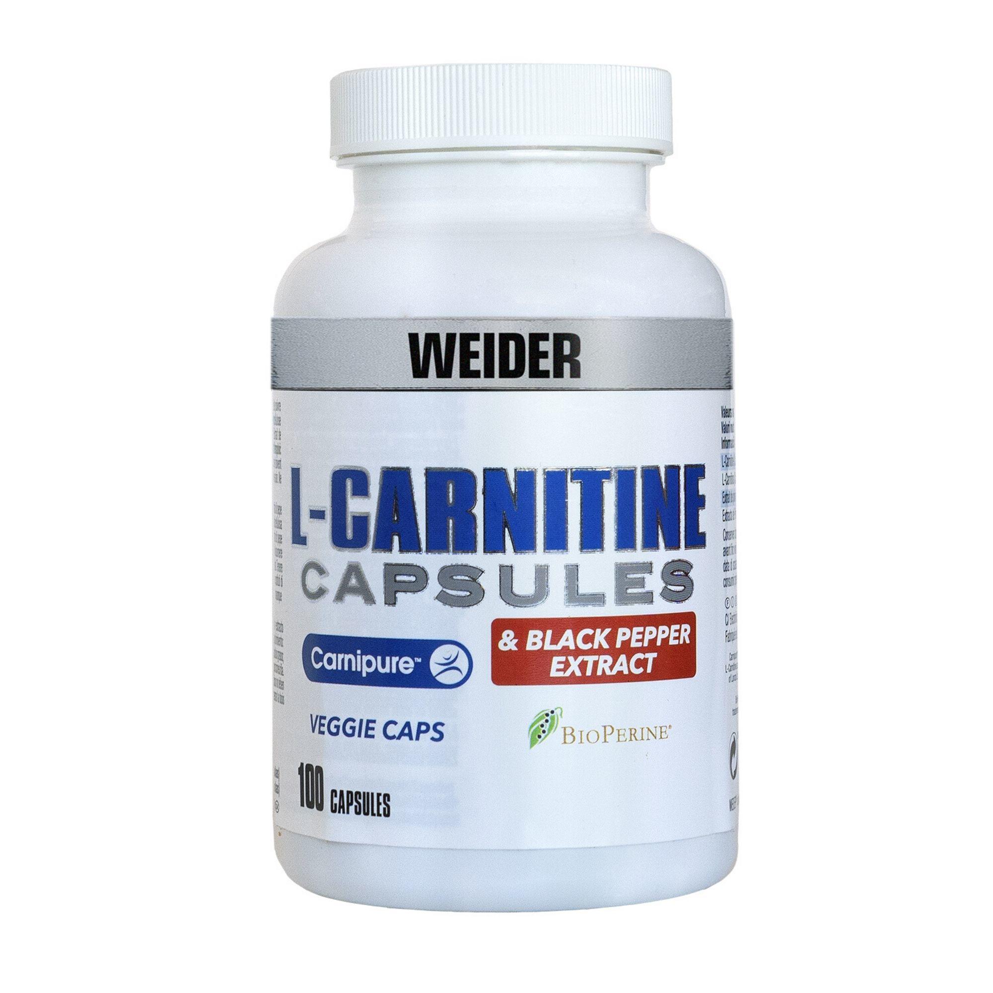 L carnitină 100 capsule Weider