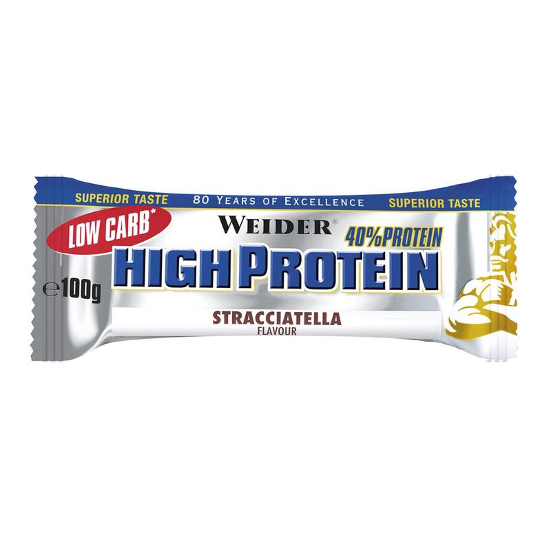 Proteinriegel Eiweißriegel High Protein Low Carb Stracciatella 100 g