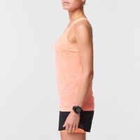 KIPRUN CARE RUNNING TANK TOP WITH BUILT-IN BRA - CORAL