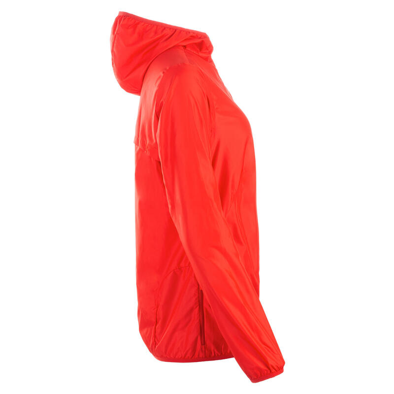 Jachetă Personalizabilă protecție vânt Atletism Roșu Damă