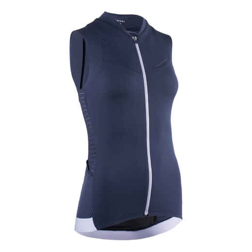 
      Women's Sleeveless Cycling Jersey RCR - Navy
  