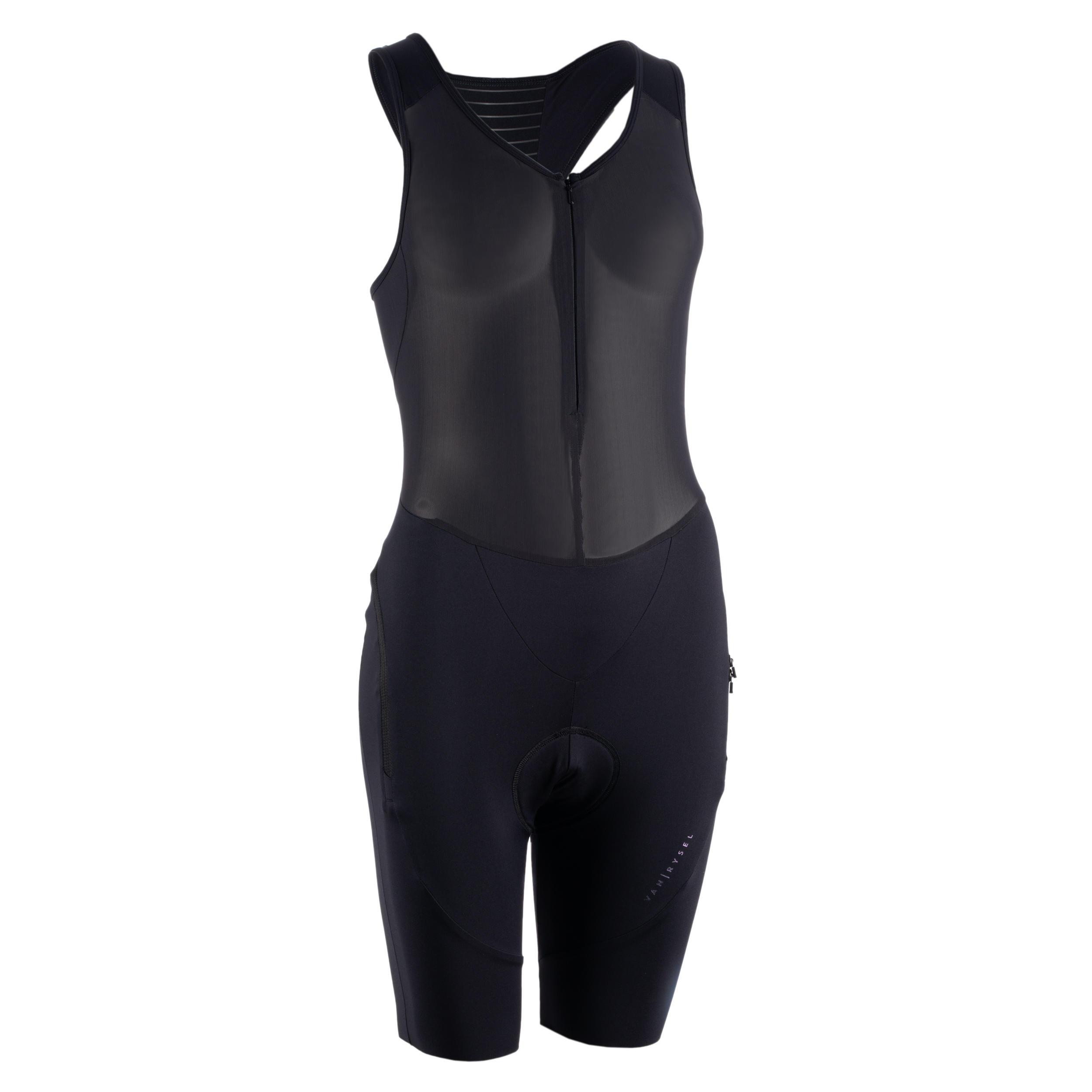 Women's Biking Bib Shorts - Black - VAN RYSEL