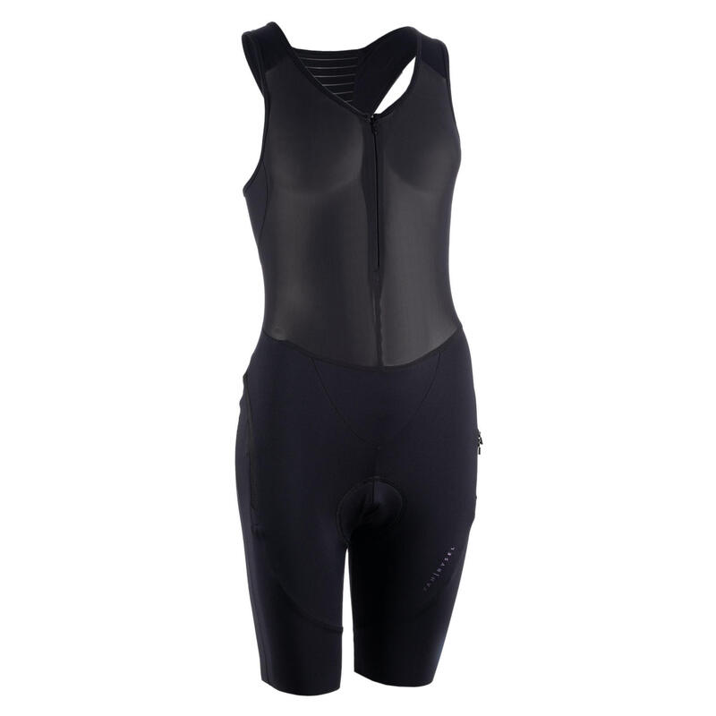 Culotte ciclodeporte tirantes quick-zip mujer 
