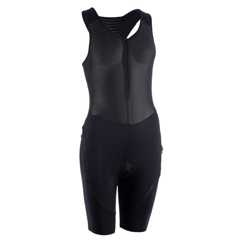 Salopette ciclismo donna QUICK-ZIP