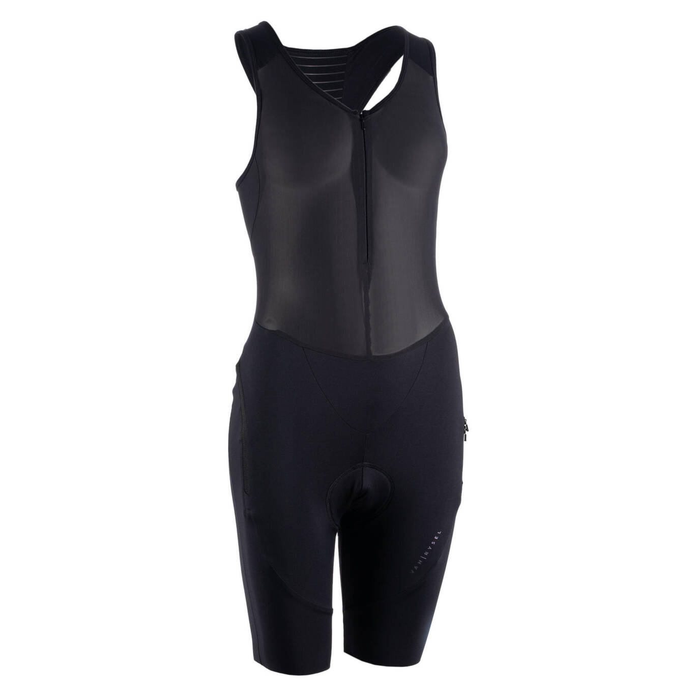 Women's QuickZip Sport Cycling Bib Shorts Decathlon