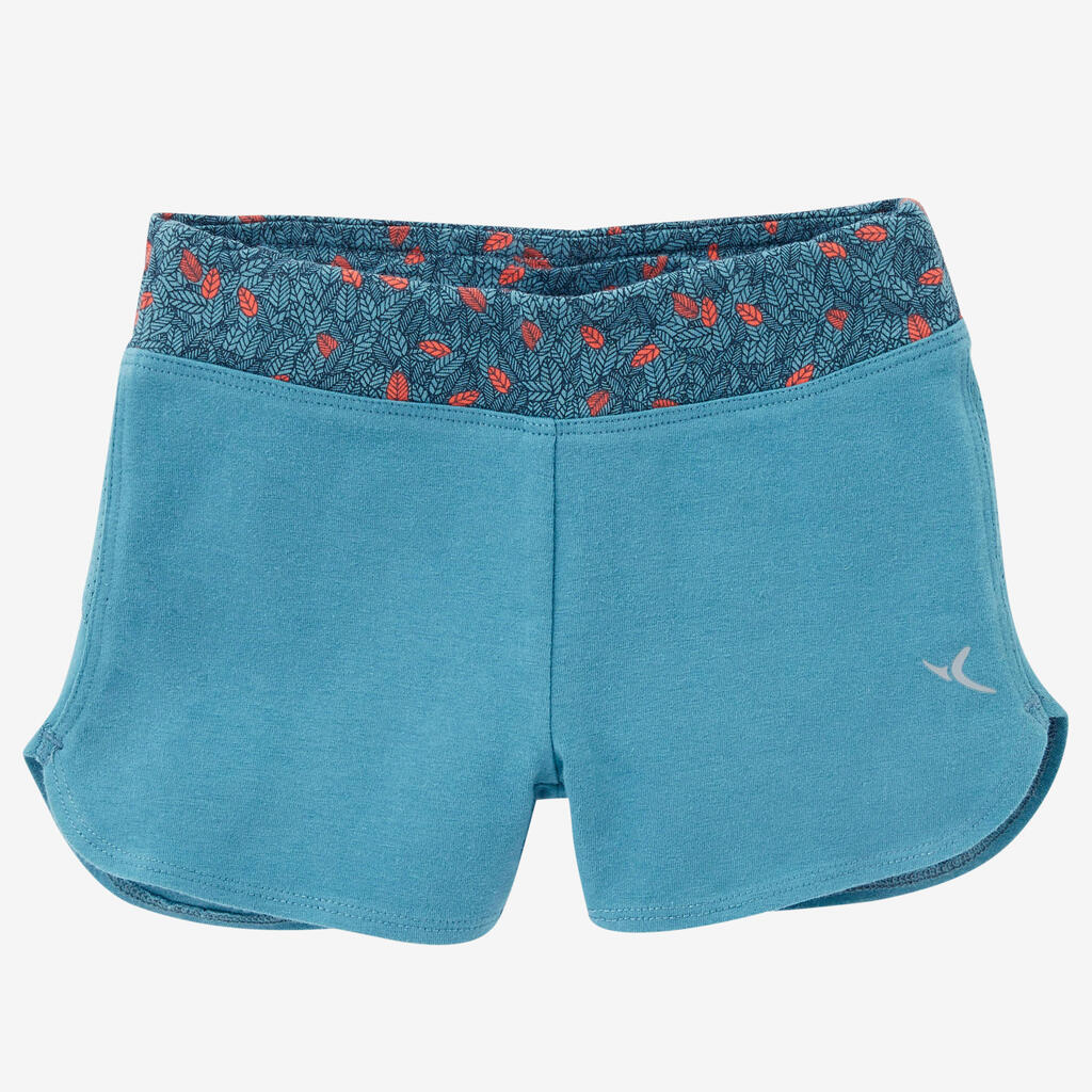 SHORT DEPORTIVO NIÑOS 500 TURQUESA CORAL