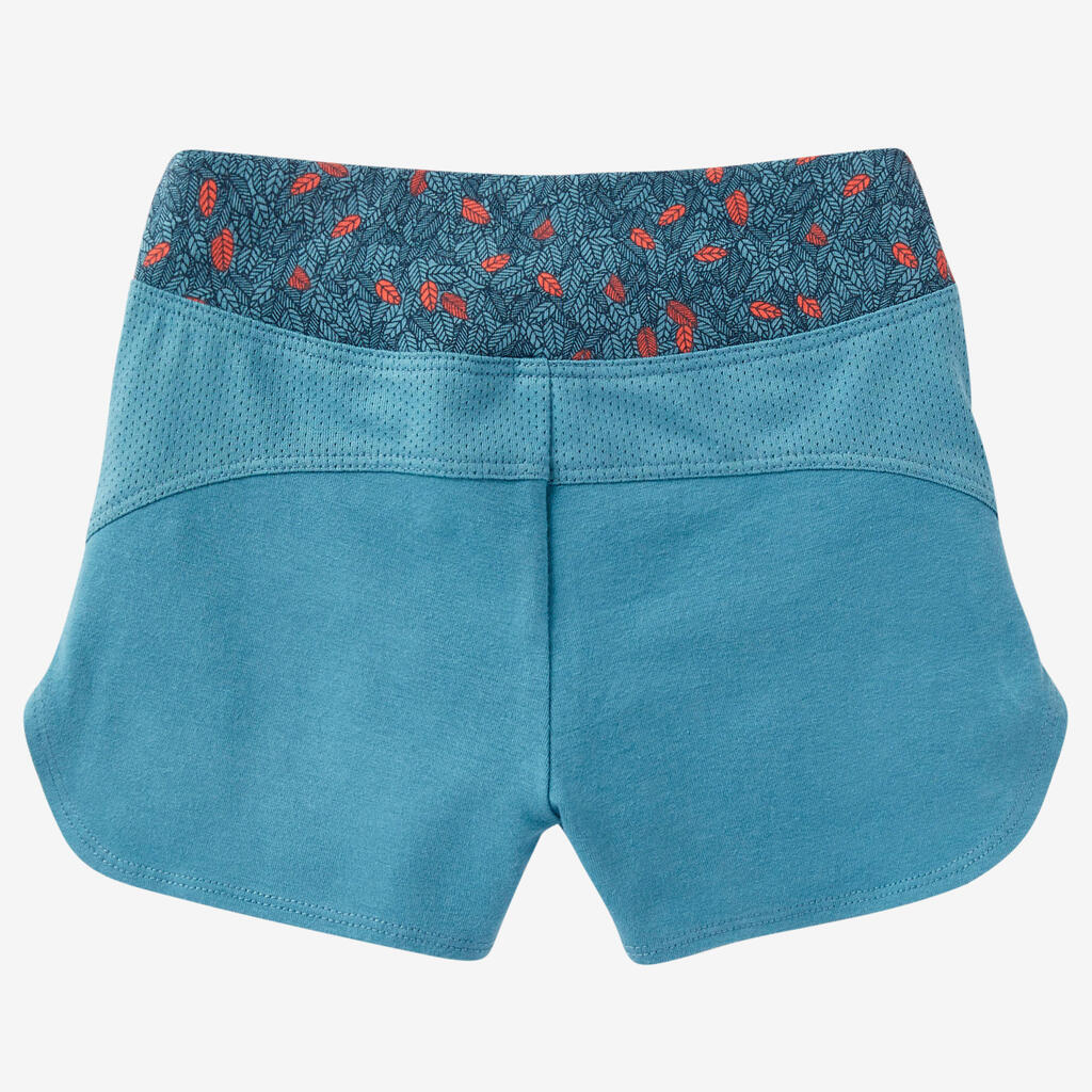 SHORT DEPORTIVO NIÑOS 500 TURQUESA CORAL