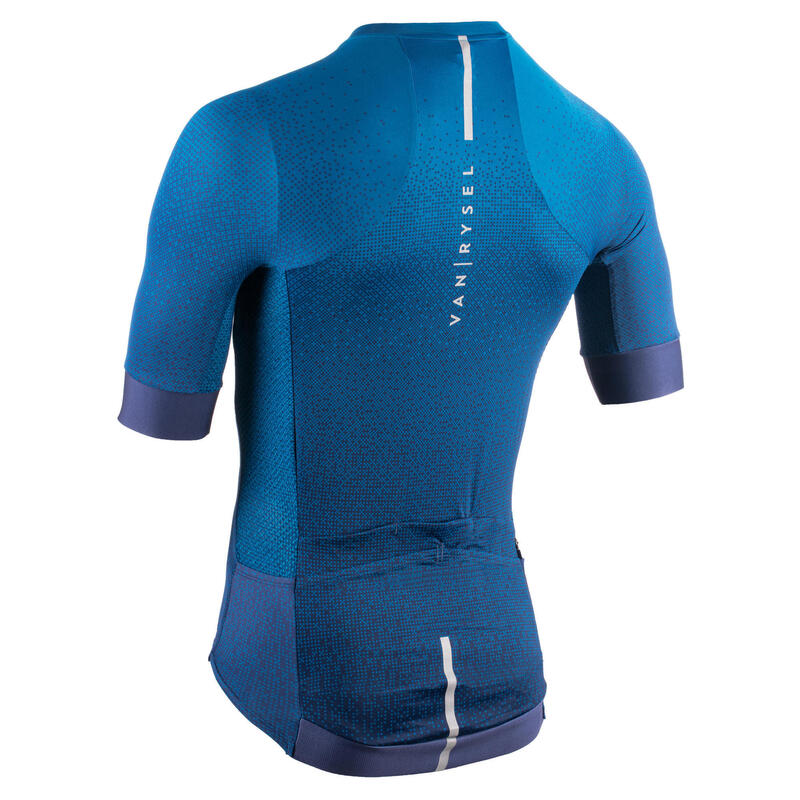 Maillot Vélo Route manches courtes été homme - ENDURANCE RACER bleu