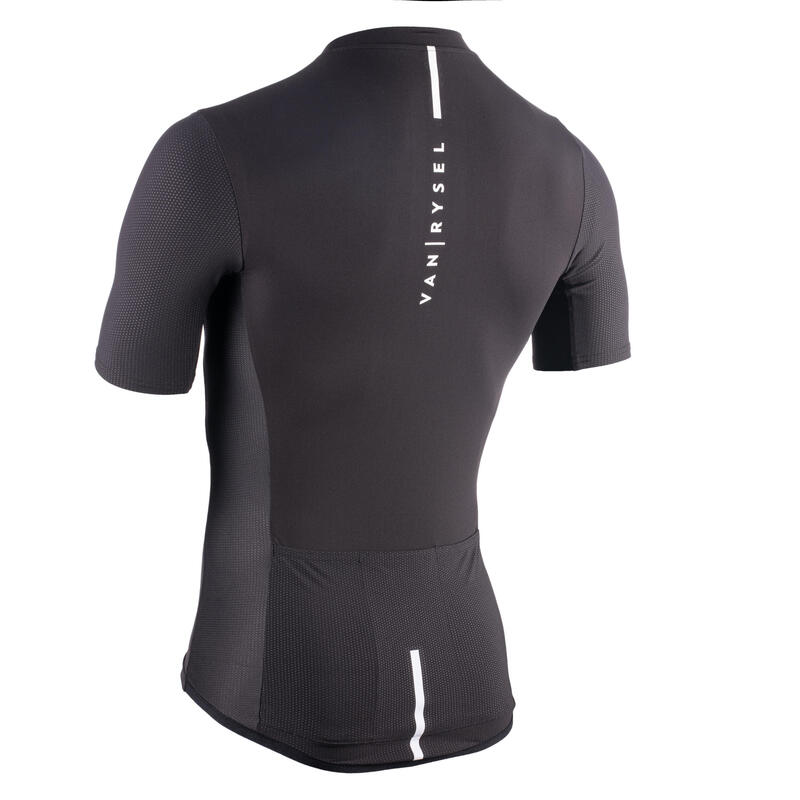 Road Cycling Jersey Neo Racer - Black - Decathlon