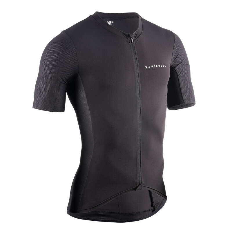 VAN RYSEL Road Cycling Jersey Neo Racer Black Decathlon
