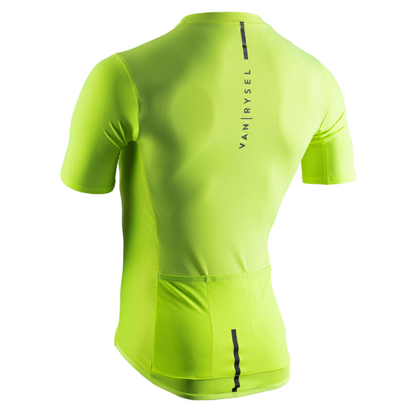 Maillot Vélo Route manches courtes été Homme - NEO-RACER jaune