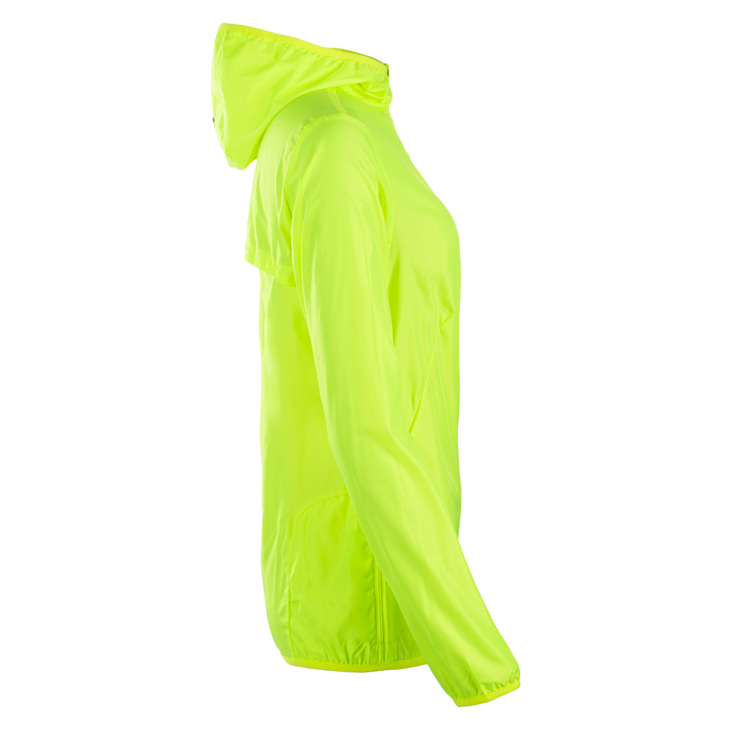 Windjacke Leichtathletik Club personalisierbar Damen neongelb 4/4