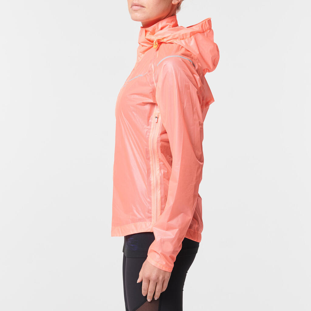 Lauf-Regenjacke Kiprun Light Damen grün