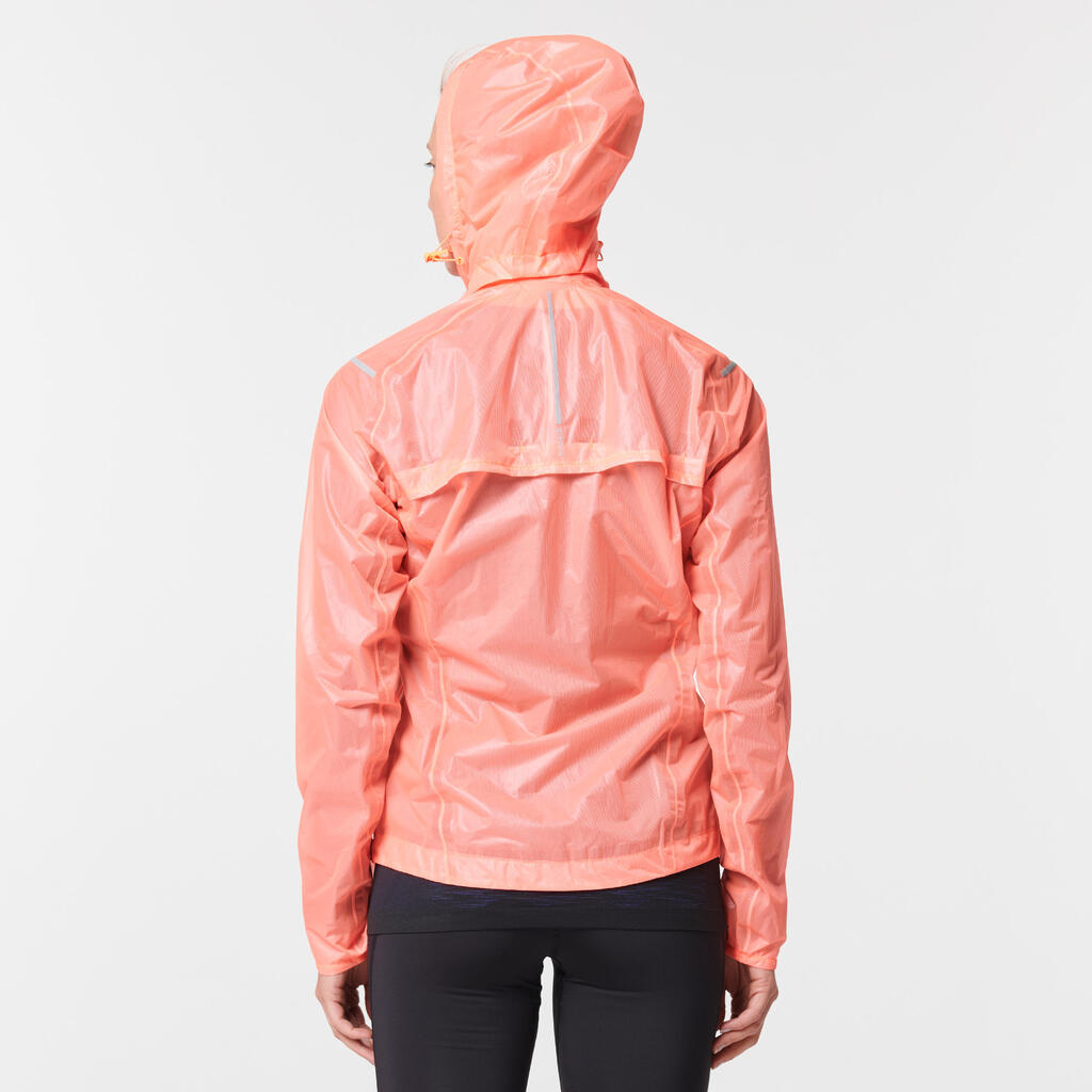 Lauf-Regenjacke Kiprun Light Damen grün