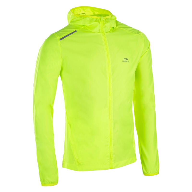 Coupe vent Athlétisme club jaune fluo personnalisable homme