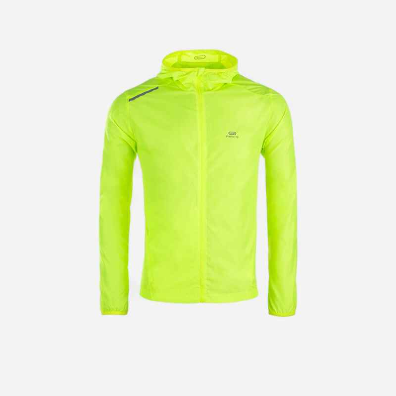 Windjacke Leichtathletik Club personalisierbar Herren neongelb