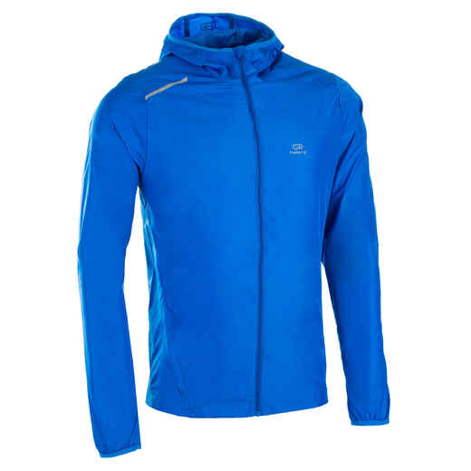 
      Pánska bežecká vetruvzdorná bunda prispôsobiteľná modrá
  