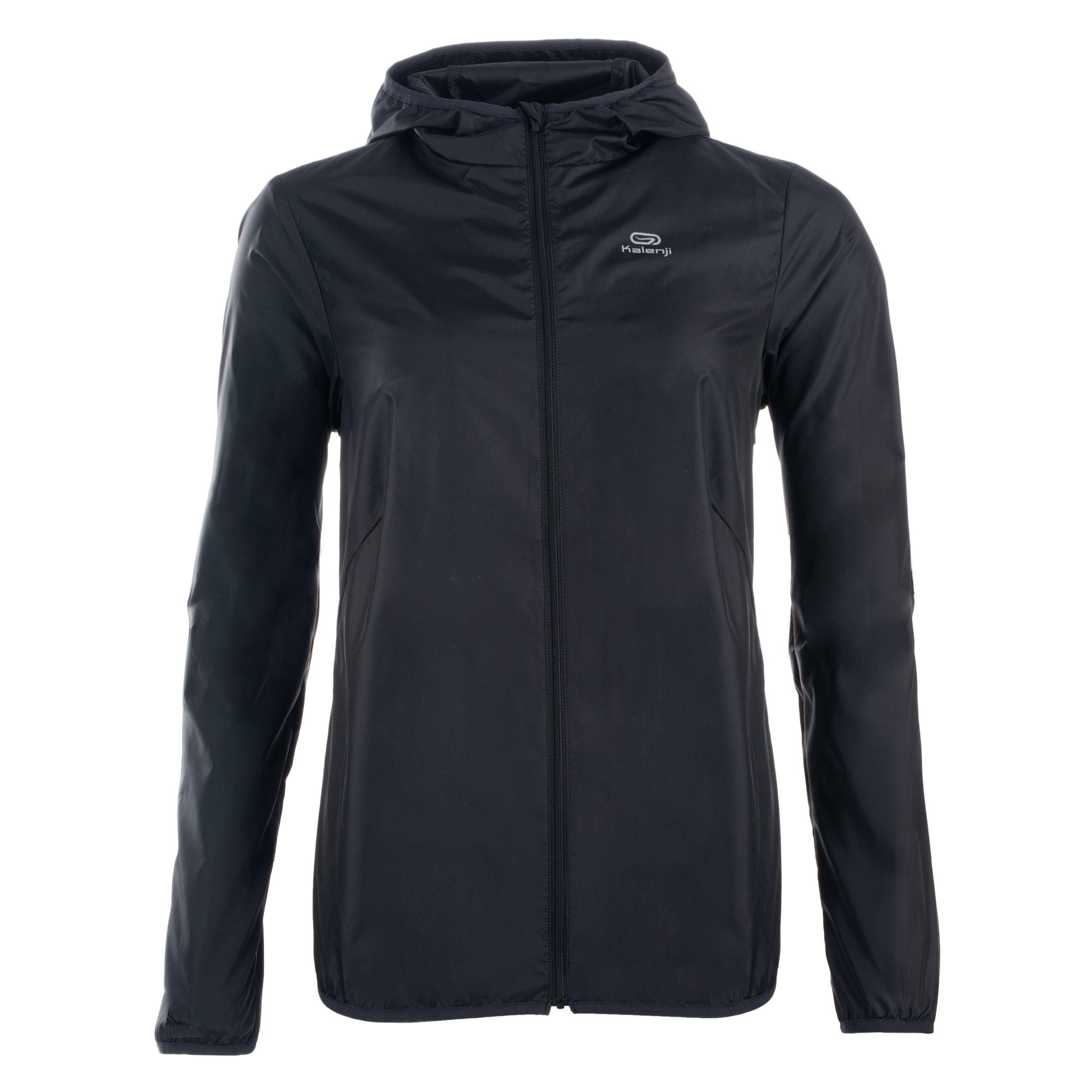 Windjacke Leichtathletik Club personalisierbar Damen schwarz 2/4