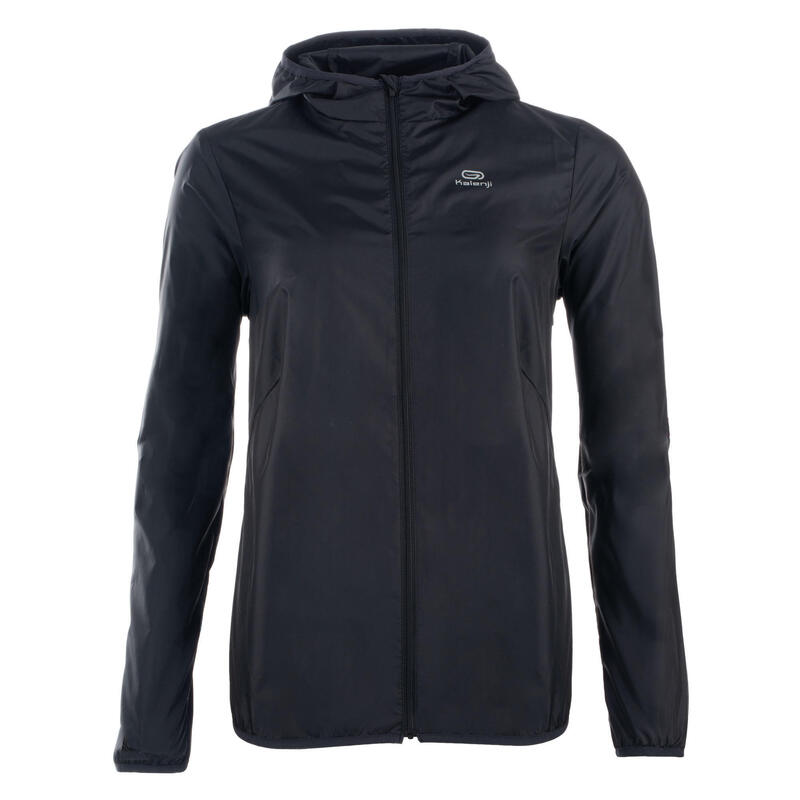 Jachetă Personalizabilă protecție vânt Atletism Negru Damă