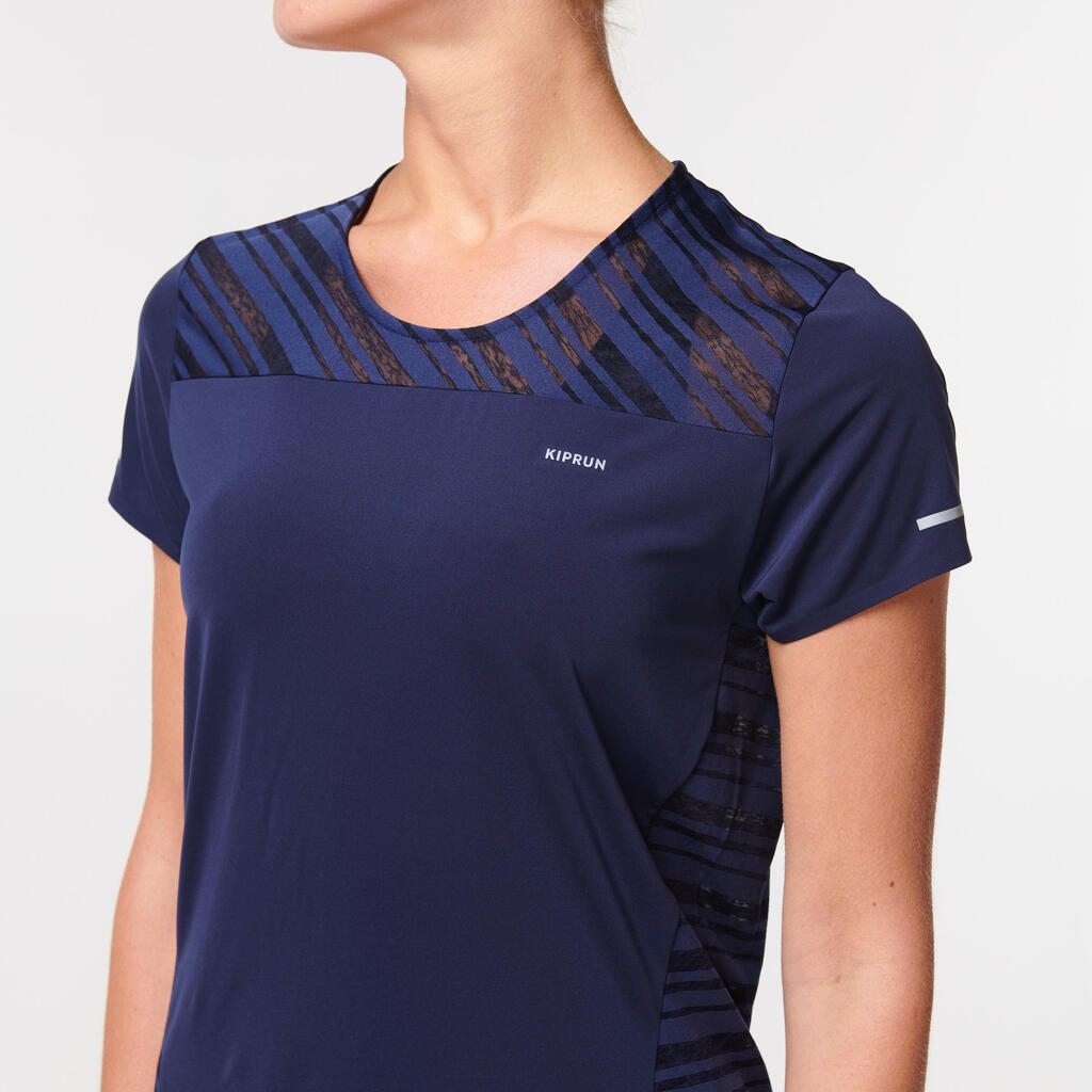 KIPRUN LIGHT BREATHABLE WOMEN'S RUNNING T-SHIRT - BLUE