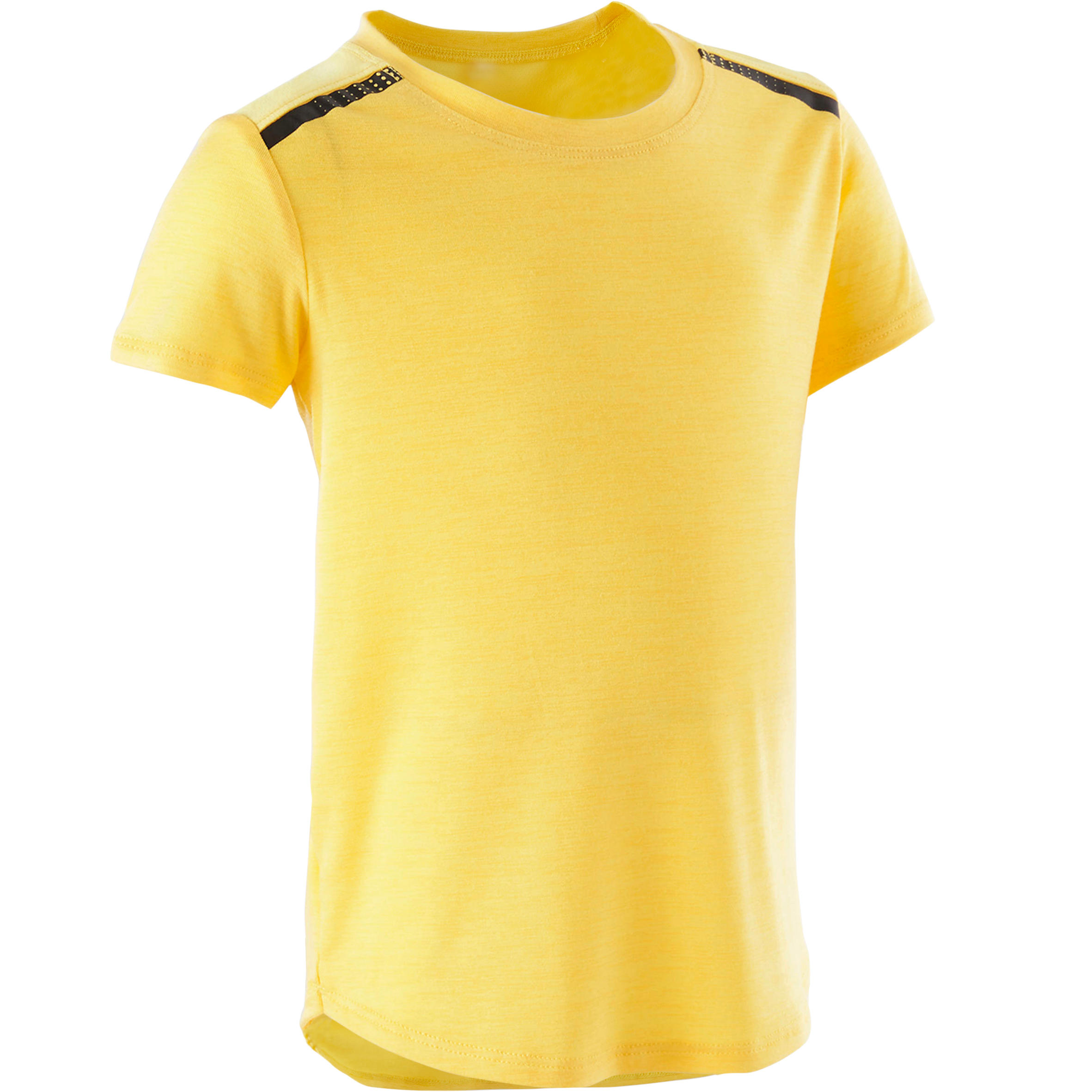 

Girls' and Boys' Baby Gym T-Shirt 500 - Yellow -  By DOMYOS | Decathlon