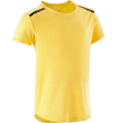 T-shirt voor kleutergym 500 geel
