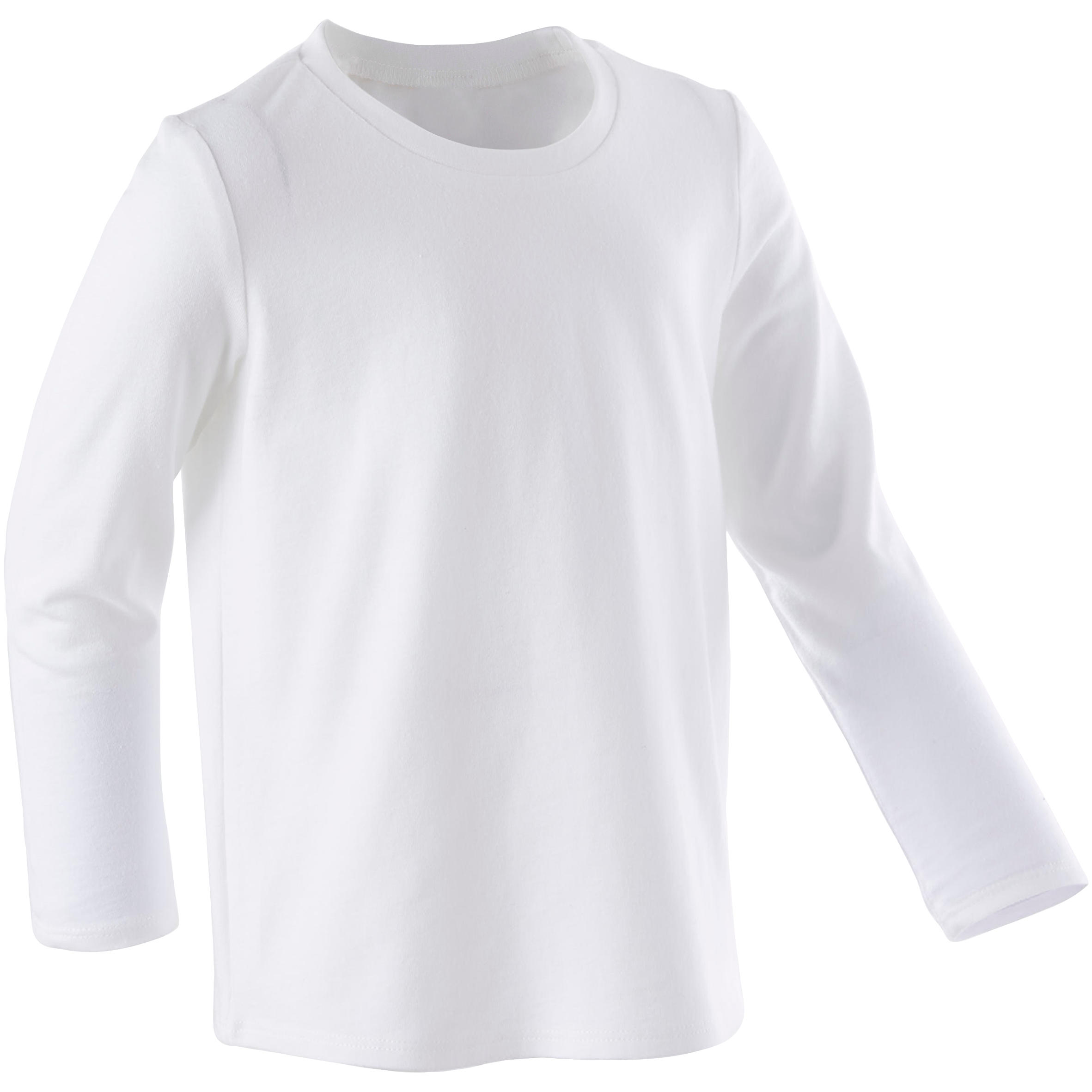 Camiseta blanca manga larga niño decathlon Clearance