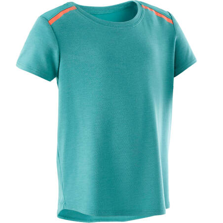 T-Shirt Senam Bayi Perempuan dan Laki-laki 500 - Turquoise