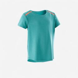 T-shirt voor kleutergym 500 turquoise