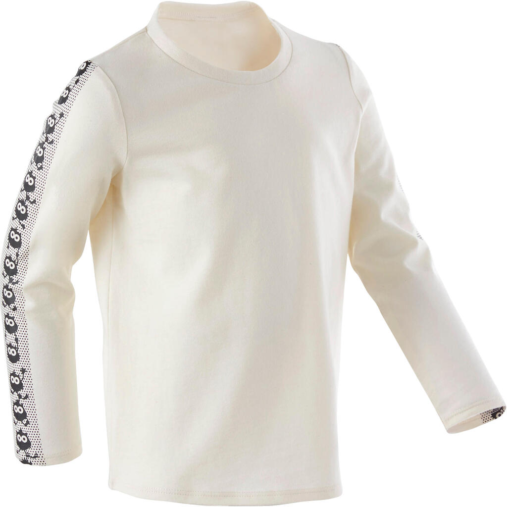 Langarmshirt Babyturnen beige