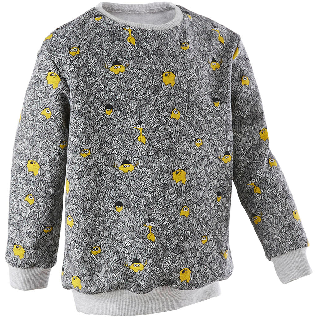 Sweatshirt Decat'oons Babyturnen grau mit Print